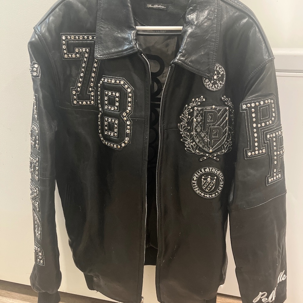 Leather pellepelle coat
